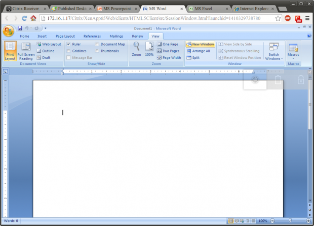 Receiver HTML5 Word