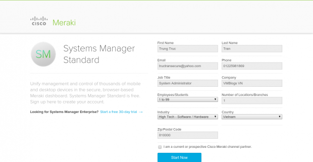 Meraki-Registration