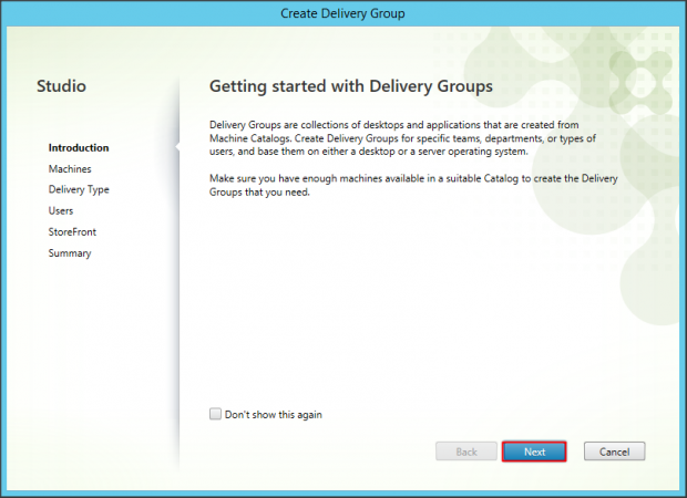 Delivery Group Desktop OS - 2