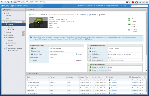 ESXi Web GUI  - 7